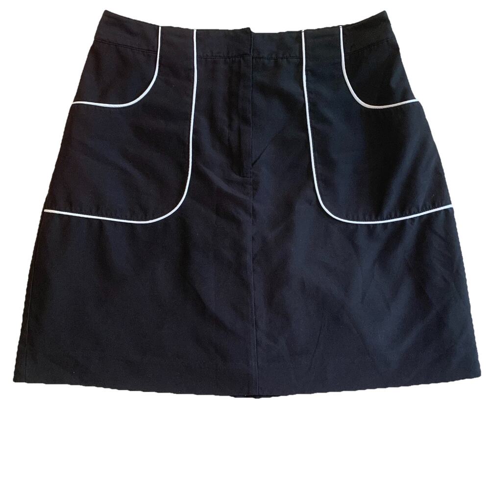 Izod Xtra Dry Black Skort Sz 4 Golf Athletic Skirt W/ Shorts Tennis Pickleball